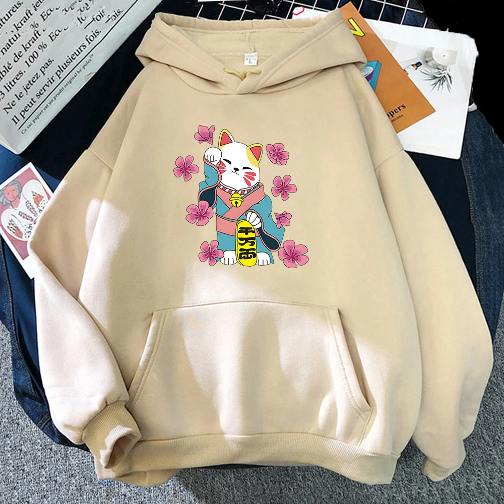 Cute Lucky Cat Maneki Neko Funny Hoodie Women/Men Autumn New Arrival Casual Sweatshirt Unisex Long Sleeve Streetwear Kawaii Top
Cute Lucky Cat Maneki Neko Funny Hoodie Women/Men Autumn New Arrival Casual Sweatshirt Unisex Long Sleeve Streetwear Kawaii Top