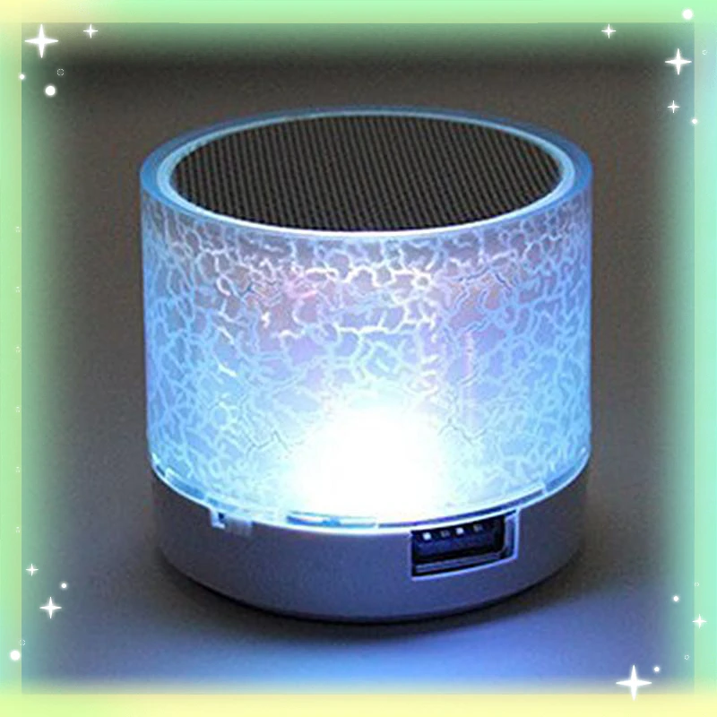 Mini Wireless Loudspeaker Crack LED TF Card USB Subwoofer Portable MP3 Music Sound Column for PC Phone Portable Audio
Mini Wireless Loudspeaker Crack LED TF Card USB Subwoofer Portable MP3 Music Sound Column for PC Phone Portable Audio