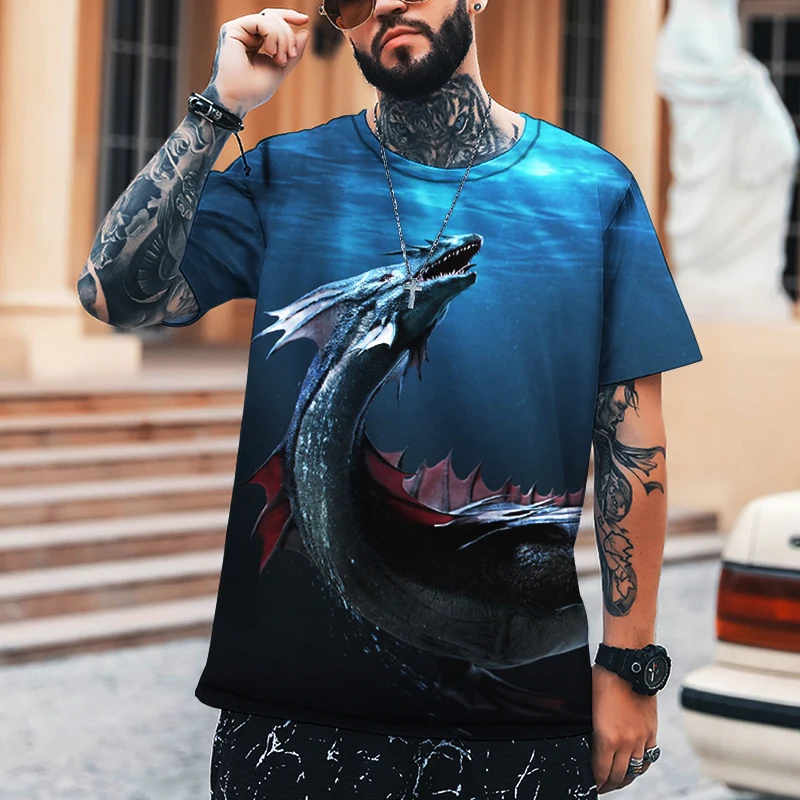 2022 Dinosaur Mutant Monster 3D Printing Men's T-shirt Round Neck Top Loose Oversized Brand Clothing S-5XL
2022 Dinosaur Mutant Monster 3D Printing Men's T-shirt Round Neck Top Loose Oversized Brand Clothing S-5XL