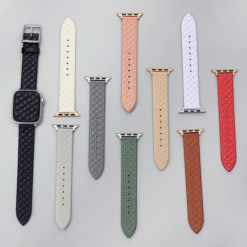 Suitable for I Watch Se Apple Watch Strap Apple Watch S7/s8 Headband Cow Leather Diamond Pattern Female 65
Suitable for I Watch Se Apple Watch Strap Apple Watch S7/s8 Headband Cow Leather Diamond Pattern Female 65