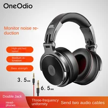 Wired headset mobile phone tablet anchor sing recording monitor noise reduction