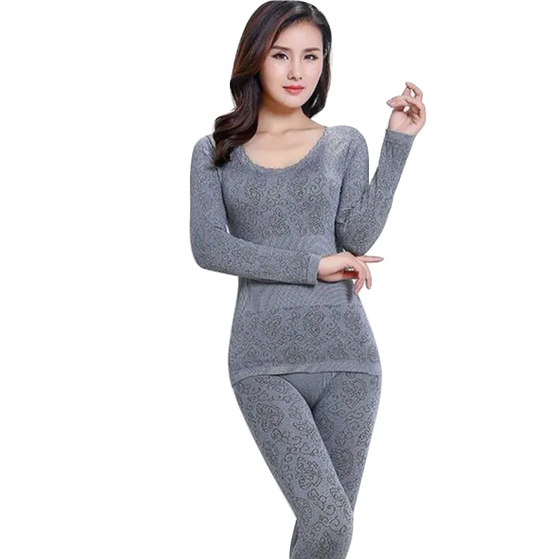 Lace Thermal Underwear Sexy Ladies Clothes Warm Winter Print Seamless Antibacterial Intimates Elastic Women Shaped Sets
Lace Thermal Underwear Sexy Ladies Clothes Warm Winter Print Seamless Antibacterial Intimates Elastic Women Shaped Sets