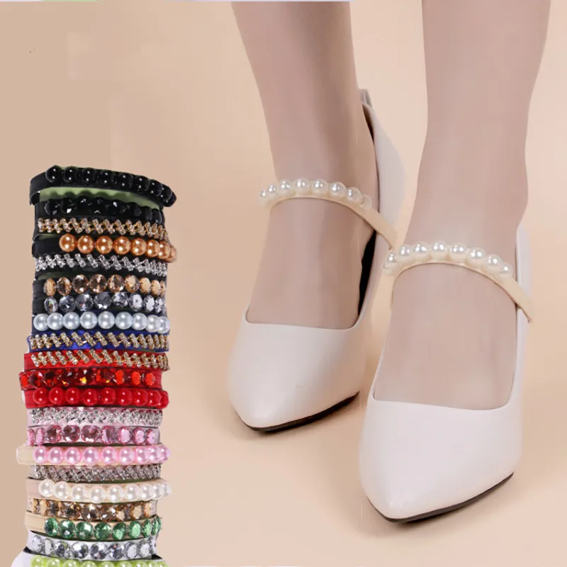 1Pair High Heels Bundle Shoelace Elastic Shoelace Lazy Pearl Anti-Drop Women'S High Heels Without Heel Strap Shoelaces Women
1Pair High Heels Bundle Shoelace Elastic Shoelace Lazy Pearl Anti-Drop Women'S High Heels Without Heel Strap Shoelaces Women