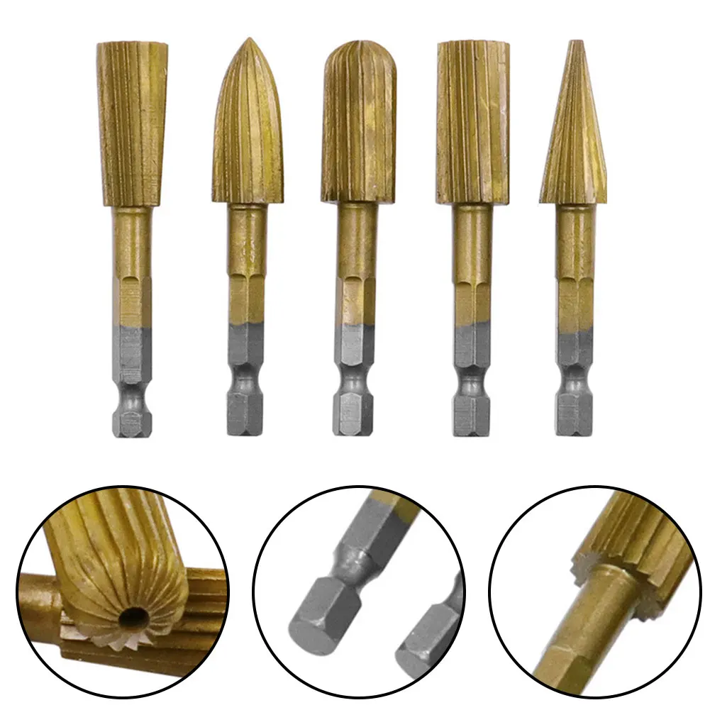 5pcs 1/4" Shank Carbide Burrs Rotary File Rasp Cutter Grinder For Carving Resin Plastic Porcelain Soft Metal Stone Woodworking
5pcs 1/4" Shank Carbide Burrs Rotary File Rasp Cutter Grinder For Carving Resin Plastic Porcelain Soft Metal Stone Woodworking