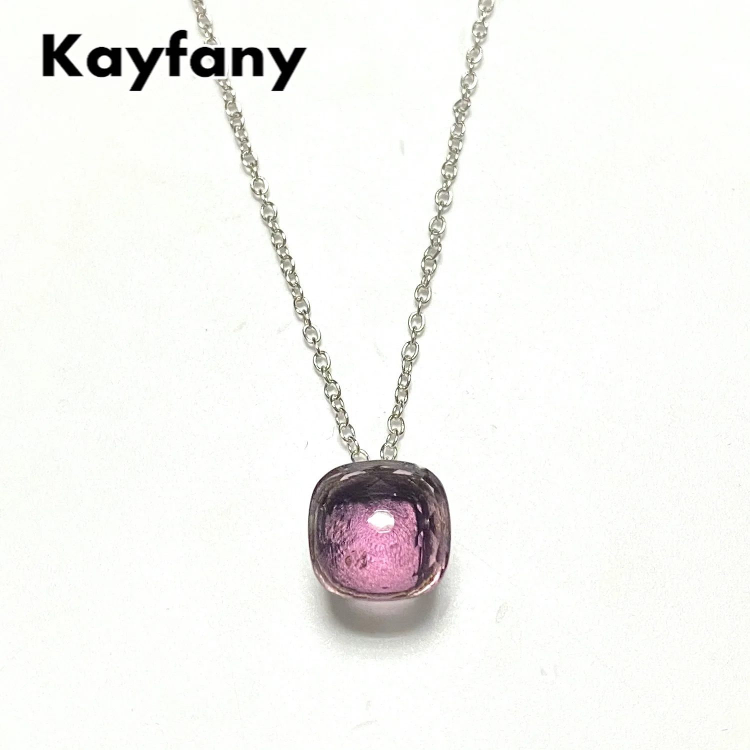 Classic 11.6mm Purple Crystal Necklace For Women Candy Necklace 13Colors Fashion Jewelry Square Pendant Necklace
Classic 11.6mm Purple Crystal Necklace For Women Candy Necklace 13Colors Fashion Jewelry Square Pendant Necklace