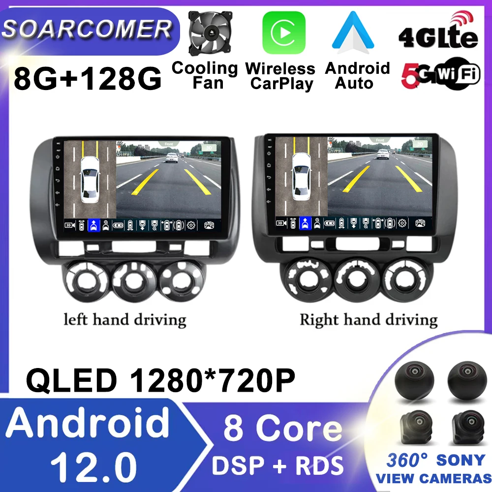 Android 12 Car Stereo Radio Multimedia Video Player For Honda Fit Jazz City 2002 2003 2004 2005 2006 2007 GPS Navigation 2 Din 
Android 12 Car Stereo Radio Multimedia Video Player For Honda Fit Jazz City 2002 2003 2004 2005 2006 2007 GPS Navigation 2 Din