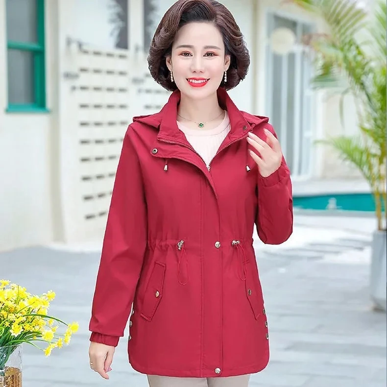 Spring Autumn Women Windbreaker Trendy New Thin Hoodies Pocket Long Sleeve Zipper Female Jacket Button Parker Casual Shirt
Spring Autumn Women Windbreaker Trendy New Thin Hoodies Pocket Long Sleeve Zipper Female Jacket Button Parker Casual Shirt