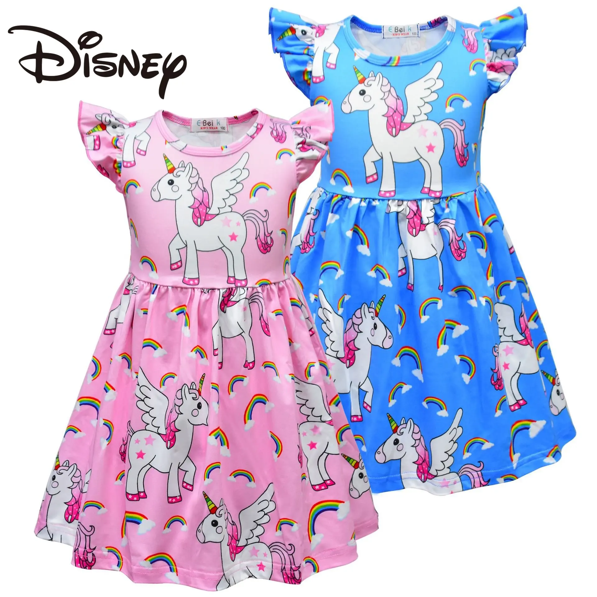 Disney Kids Dresses Unicorn Printing Cartoon Summer Flying Sleeve Round Neck Cute And Fashionable Girls Dresses For Children
Disney Kids Dresses Unicorn Printing Cartoon Summer Flying Sleeve Round Neck Cute And Fashionable Girls Dresses For Children