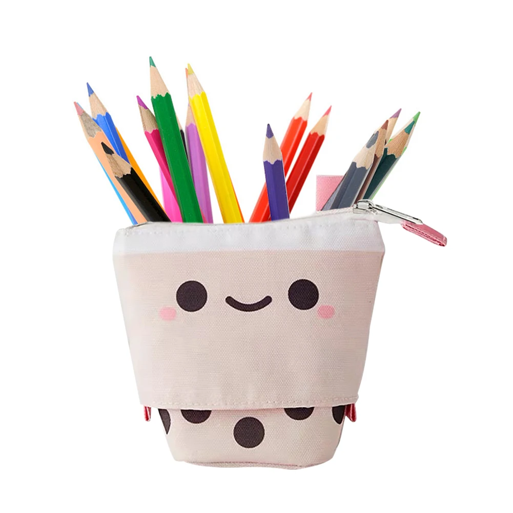 Cosmetic Pouch Makeup Organizer Stand Up Nylon Telescopic Holder Pen Bag Stationery Case Cute Boba Milktea School Transformer
Cosmetic Pouch Makeup Organizer Stand Up Nylon Telescopic Holder Pen Bag Stationery Case Cute Boba Milktea School Transformer