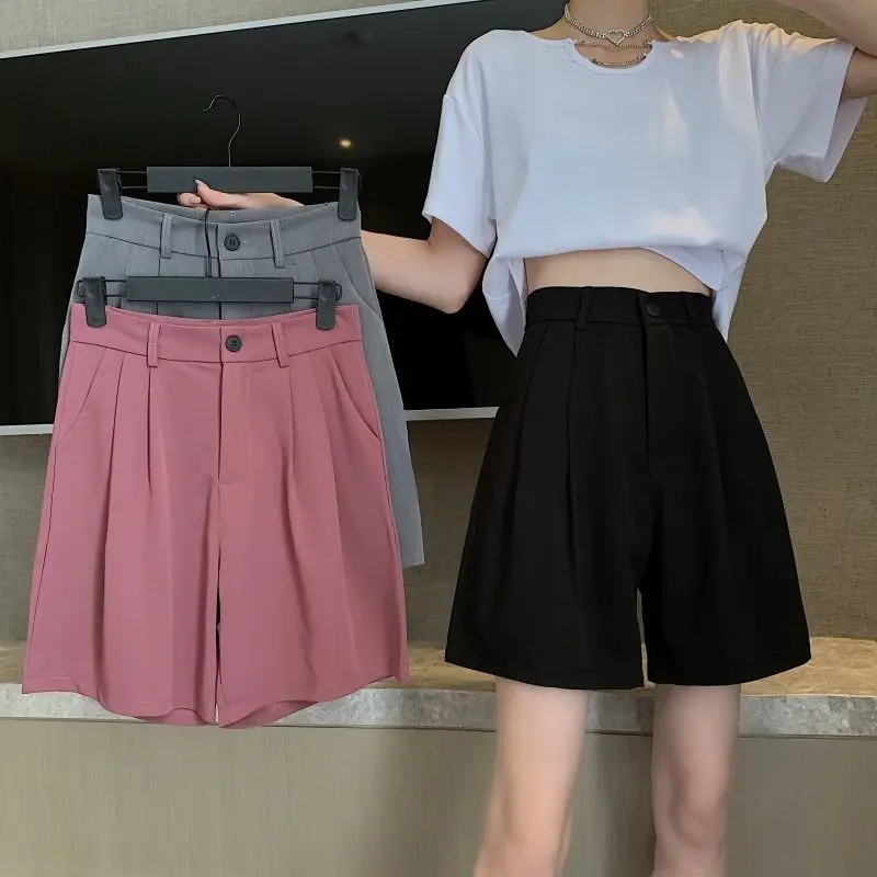 Women 2022 Summer High Waist Thin Office Shorts Female Wide Legged A-Line Suit Shorts Ladies Fashion Casual New Shorts O49
Women 2022 Summer High Waist Thin Office Shorts Female Wide Legged A-Line Suit Shorts Ladies Fashion Casual New Shorts O49