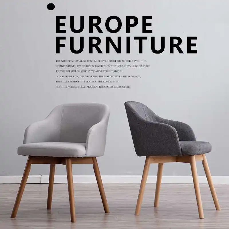 Nordic Fabric Negotiation Chair Casual Solid Wood Coffee Restaurant Computer Stool Home Modern Simple Backrest Dining Chair
Nordic Fabric Negotiation Chair Casual Solid Wood Coffee Restaurant Computer Stool Home Modern Simple Backrest Dining Chair