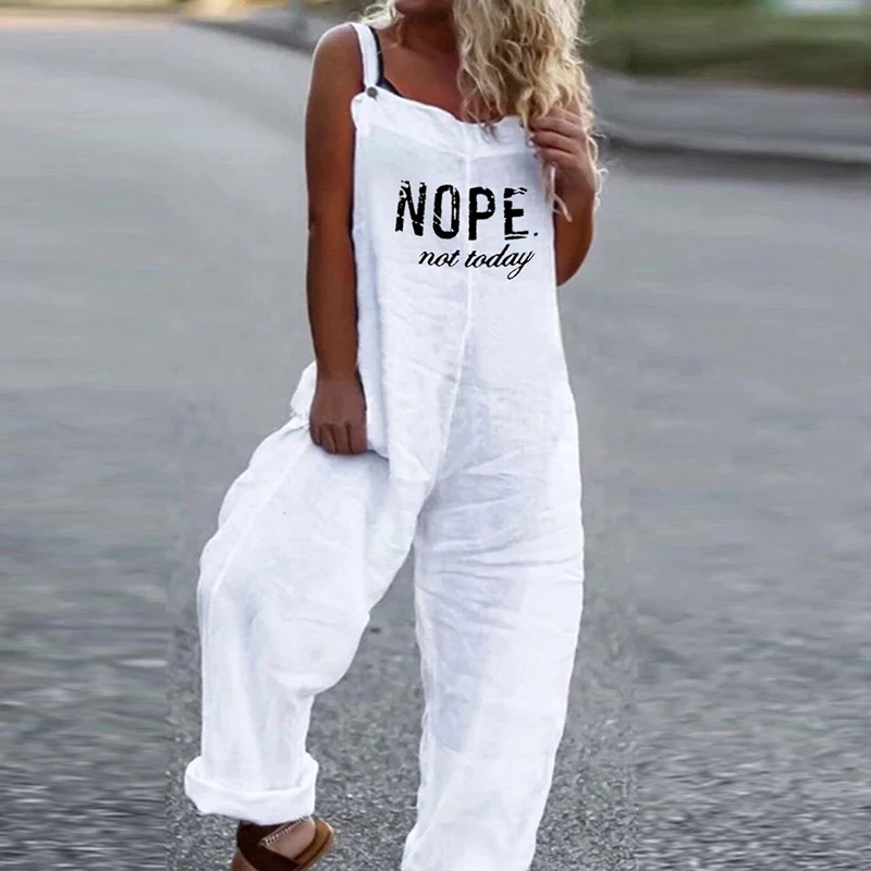 Summer Letter Print Sleeveless Holiday Jumpsuits Female Casual Hawaii Beach Overalls Fashion Simple High Street Romper Playsuits
Summer Letter Print Sleeveless Holiday Jumpsuits Female Casual Hawaii Beach Overalls Fashion Simple High Street Romper Playsuits