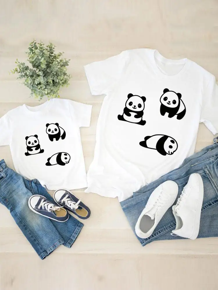 Panda Animal Sweet Lovely Women Child Kid Clothing Graphic T-shirt Tee Boy Girl Summer Mom Mama Clothes Family Matching Outfits
Panda Animal Sweet Lovely Women Child Kid Clothing Graphic T-shirt Tee Boy Girl Summer Mom Mama Clothes Family Matching Outfits