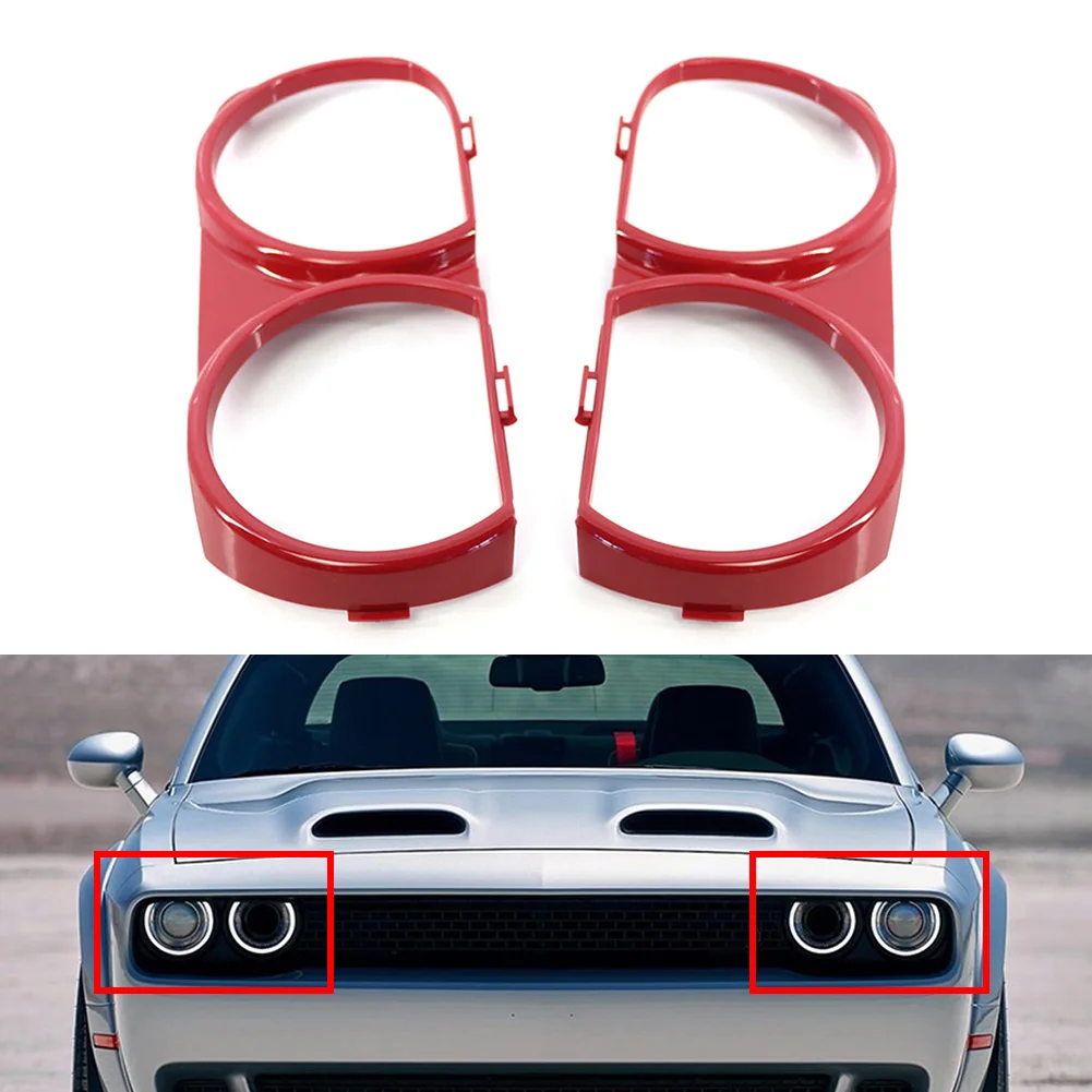1 Pair Red Car Front Headlight Bezel Decoration Trim For Dodge Challenger 2015 2016 2017 2018 2019 2020 2021 68259055AB
1 Pair Red Car Front Headlight Bezel Decoration Trim For Dodge Challenger 2015 2016 2017 2018 2019 2020 2021 68259055AB