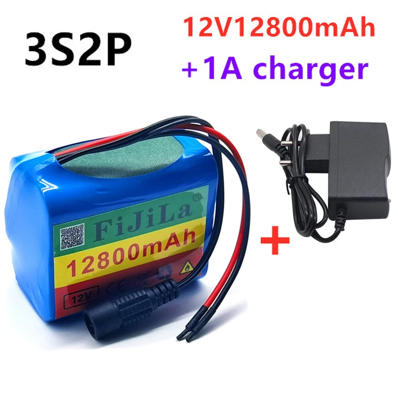 Аккумуляторная батарея 3S2P, 12 В, 12800 мАч, 18650 литий-ионных, 12,8 Ач, с быстрой батареей, защитная плата + зарядное устройство
Аккумуляторная батарея 3S2P, 12 В, 12800 мАч, 18650 литий-ионных, 12,8 Ач, с быстрой батареей, защитная плата + зарядное устройство