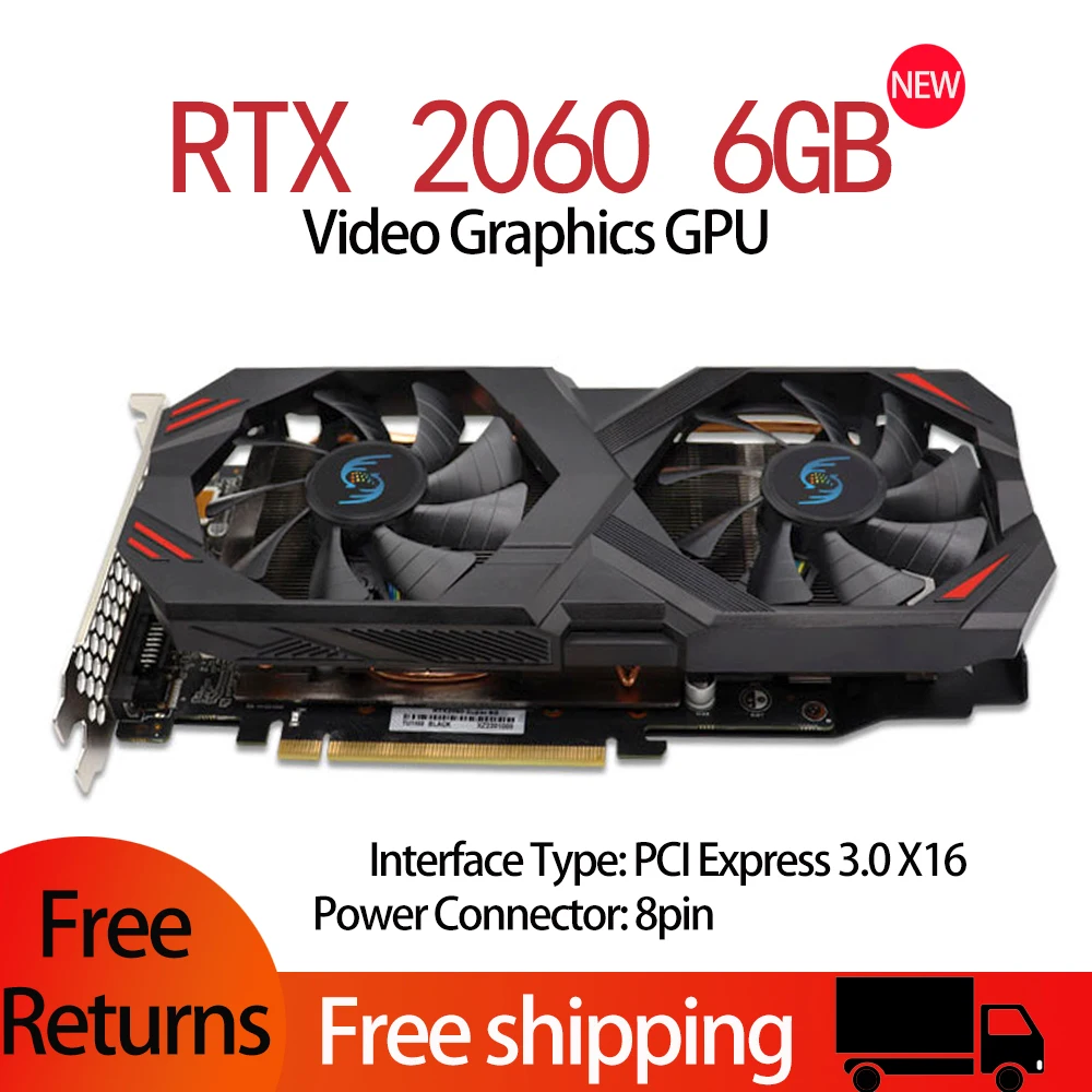 Brand New Unused RTX 2060 Super 8GB Graphics Card RTX 2060 6G GDDR6 192bit PCI Express 3.0 x 16 GPU rtx 2060 Video Card Desktop
Brand New Unused RTX 2060 Super 8GB Graphics Card RTX 2060 6G GDDR6 192bit PCI Express 3.0 x 16 GPU rtx 2060 Video Card Desktop