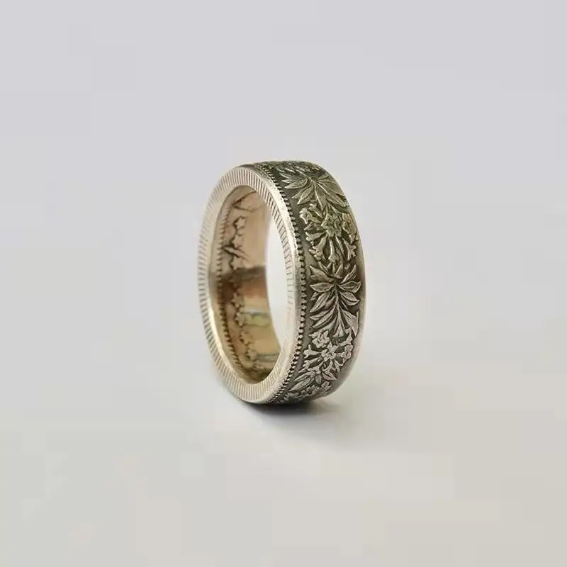 2022 Hit Vintage Coin Ring EdelweissHandmade Antique bronze Ring Morgan Flower Ring Retro Men's Hip-hop Punk Totem Rings
2022 Hit Vintage Coin Ring EdelweissHandmade Antique bronze Ring Morgan Flower Ring Retro Men's Hip-hop Punk Totem Rings