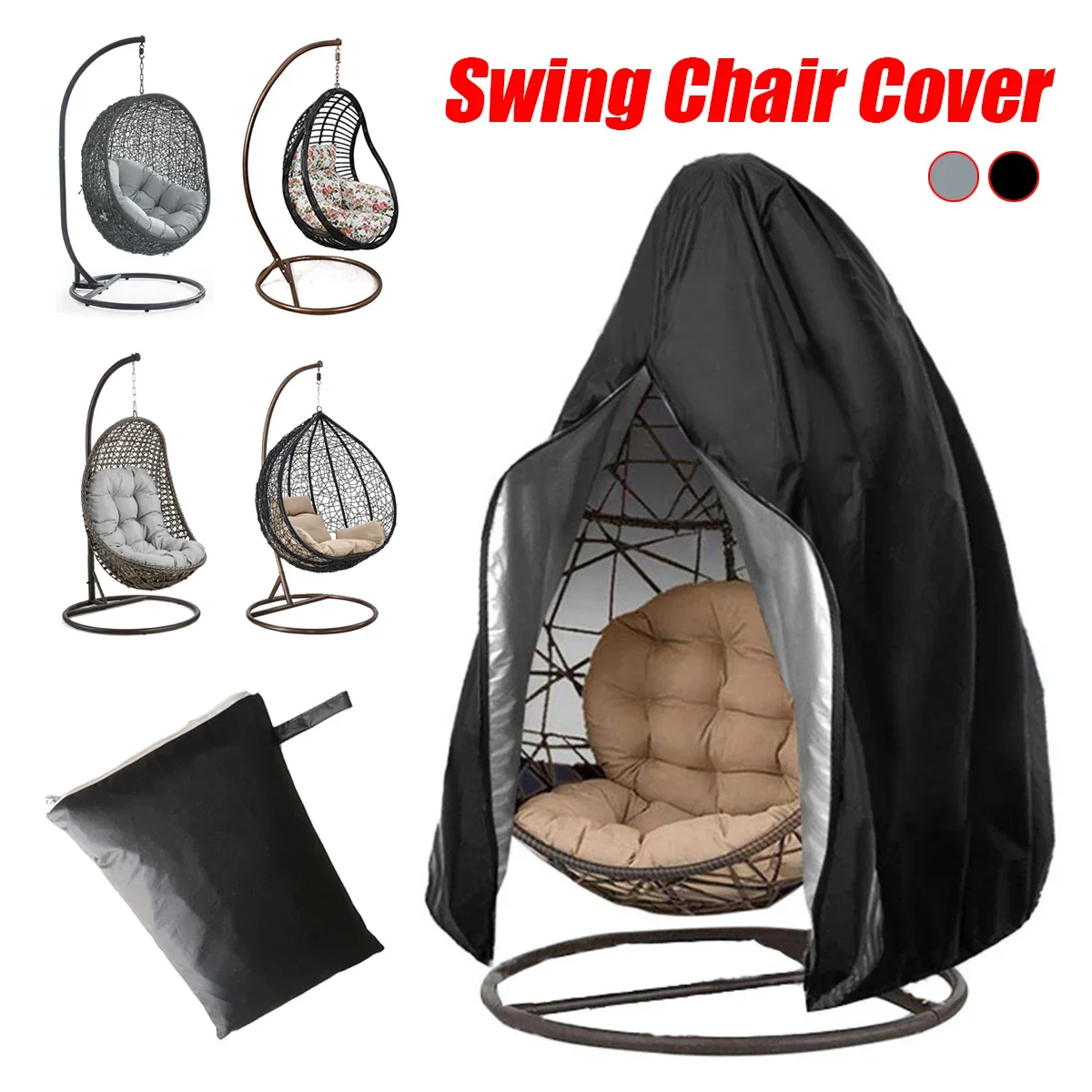 210D Waterproof Dustproof Garden Hanging Swing Chair Cover Chair Cover Sofa Rain Garden Outdoor Rain Snow Proof Furniture Cover
210D Waterproof Dustproof Garden Hanging Swing Chair Cover Chair Cover Sofa Rain Garden Outdoor Rain Snow Proof Furniture Cover