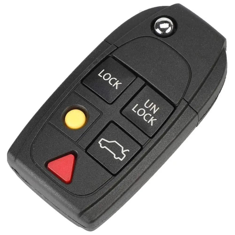 

Автомобильный складной пульт дистанционного управления оболочка для ключей 4/5 кнопки детали для замены совместимы с Xc70 Xc90 V50 V70 S60