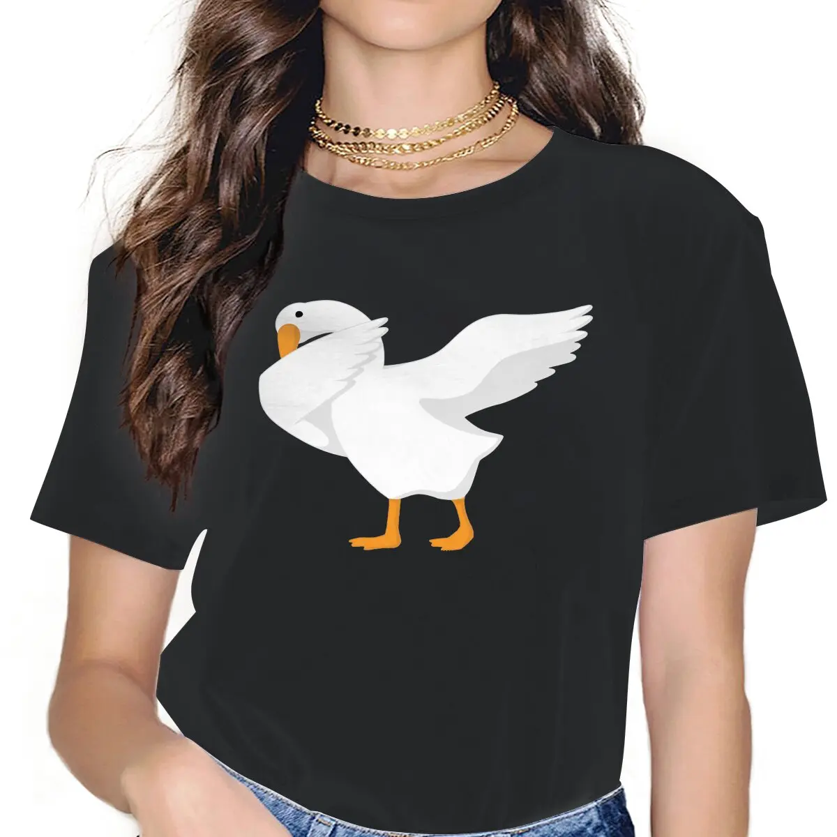 Dab Women Clothing Untitled Goose Game Graphic Female Tshirts Vintage Alternative Loose Tops Tee Kawaii Girls Streetwear
Dab Women Clothing Untitled Goose Game Graphic Female Tshirts Vintage Alternative Loose Tops Tee Kawaii Girls Streetwear
