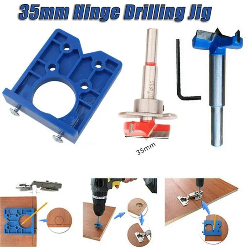 35mm Hinge Hole Drilling Guide Locator Hinge Drilling Jig Concealed Guide Woodworking Hole Opener Door Cabinet Accessories Tool
35mm Hinge Hole Drilling Guide Locator Hinge Drilling Jig Concealed Guide Woodworking Hole Opener Door Cabinet Accessories Tool