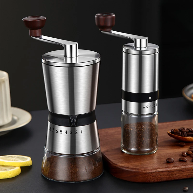 Home Portable Manual Coffee Grinder hand Coffee Mill with Ceramic Burrs 6/8 Adjustable Settings portable Hand Crank Tools
Home Portable Manual Coffee Grinder hand Coffee Mill with Ceramic Burrs 6/8 Adjustable Settings portable Hand Crank Tools