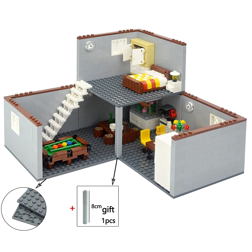 City Furniture Building Block MOC House Roof Model Creative Bedroom Piano Room Bathroom Snooker Study-room For Children Gifts
City Furniture Building Block MOC House Roof Model Creative Bedroom Piano Room Bathroom Snooker Study-room For Children Gifts