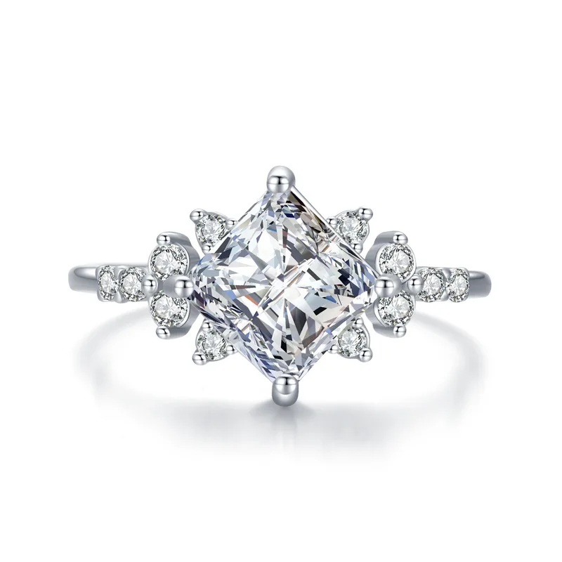 Korean Style Sterling Light Luxury High-Grade Zircon Artificial Diamond Ring Women's Exquisite
Korean Style Sterling Light Luxury High-Grade Zircon Artificial Diamond Ring Women's Exquisite
