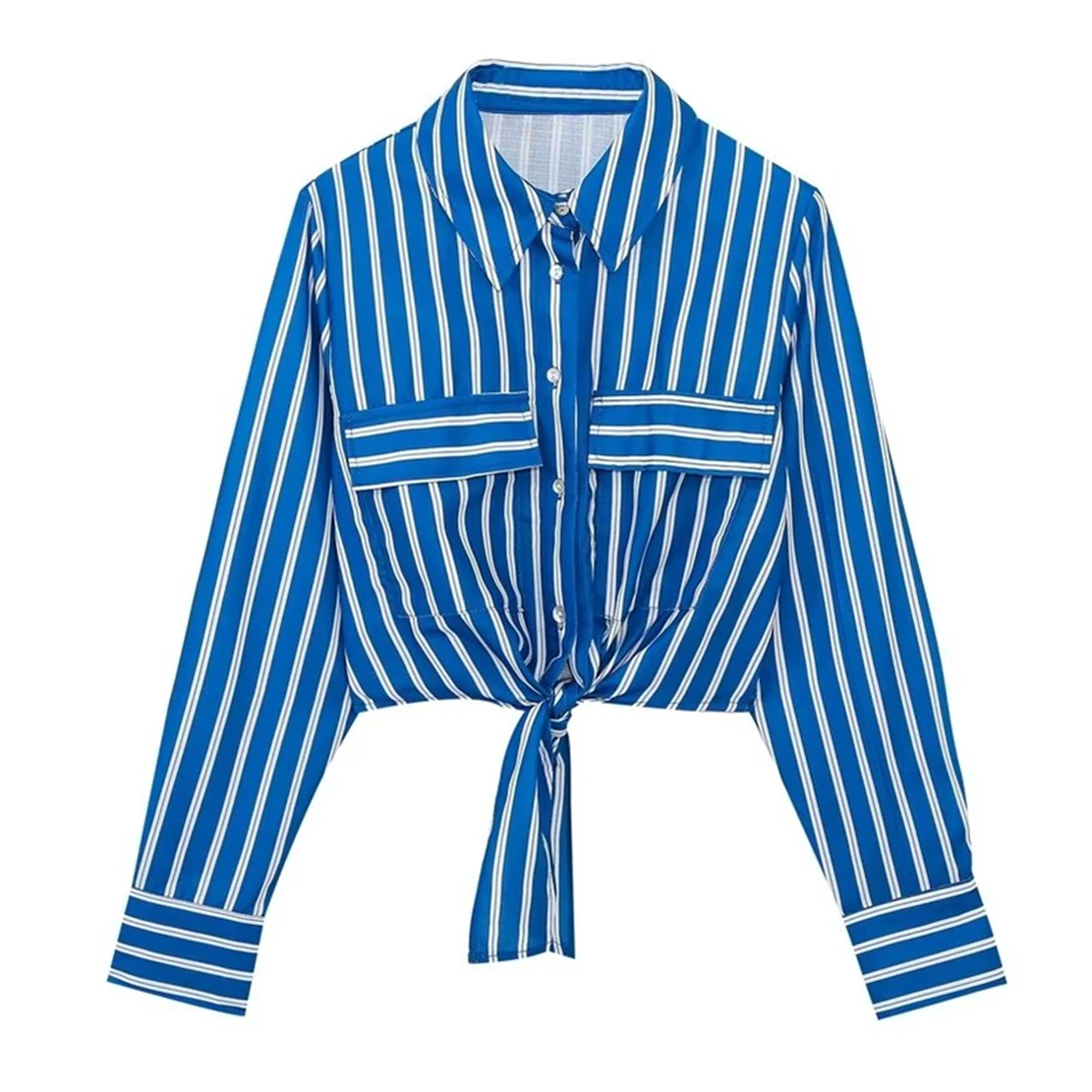 Dave&Di 2023 Spring Summer Blouse Women Fashion Short Shirt High Street Blue Striped Bow Sexy Tops
Dave&Di 2023 Spring Summer Blouse Women Fashion Short Shirt High Street Blue Striped Bow Sexy Tops