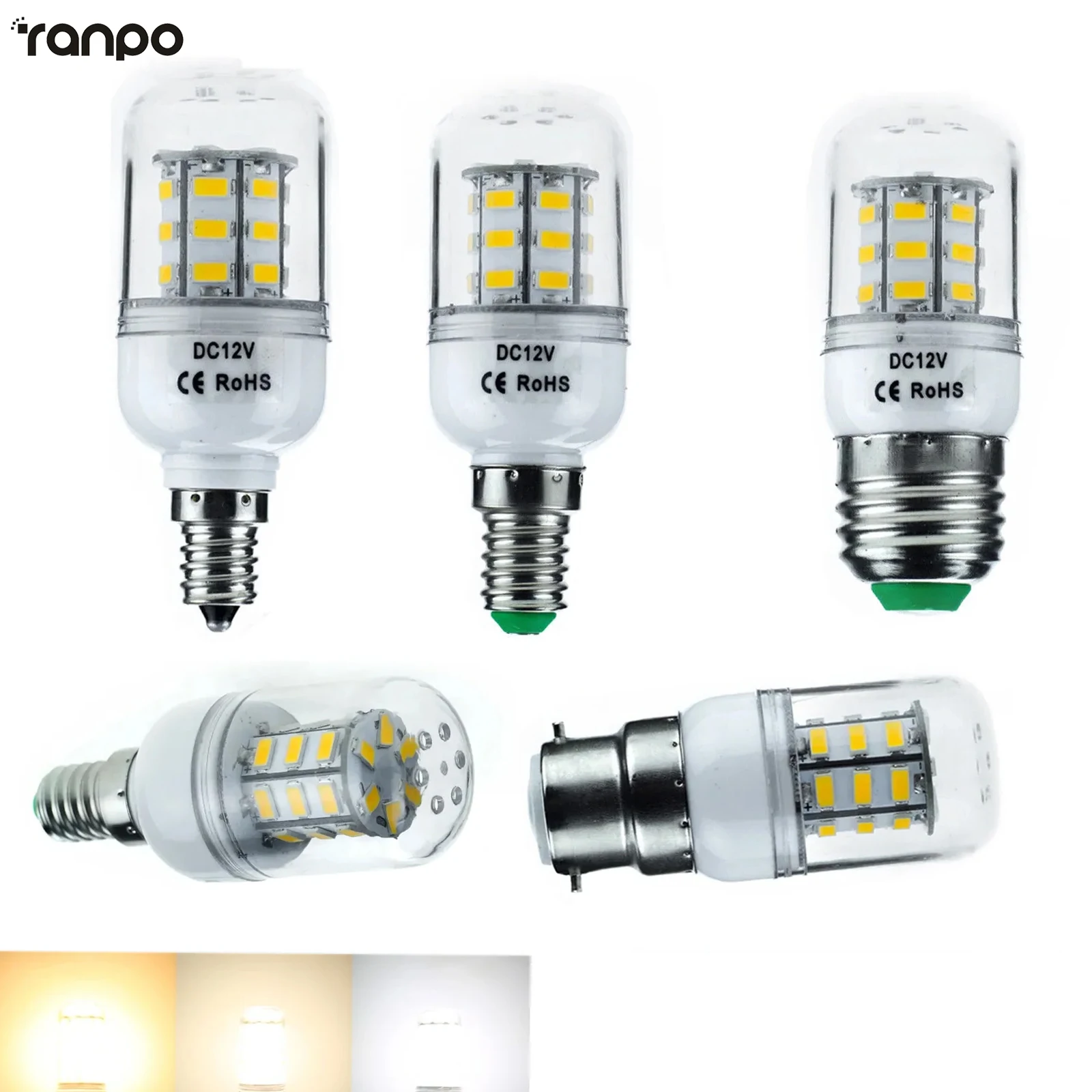 RANPO Диммируемая светодиодная лампа 7Вт белая