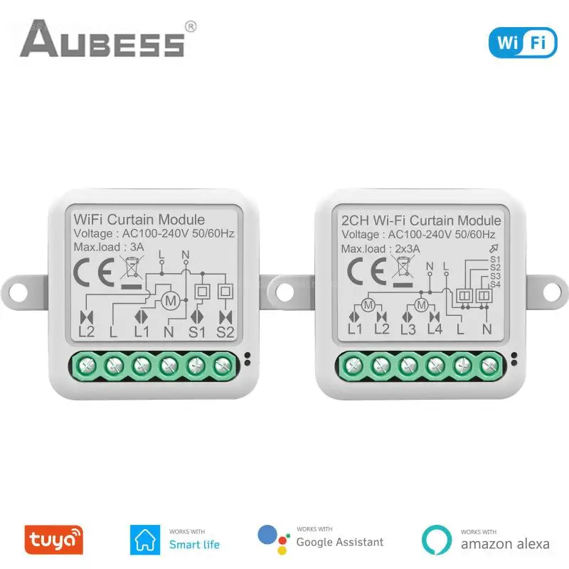 Work With Alexa Google Home Smart Switch Voice Control 1/2 Gang Tuya Wifi Curtain Module Ac100-240v Wifi Curtain Switch
Work With Alexa Google Home Smart Switch Voice Control 1/2 Gang Tuya Wifi Curtain Module Ac100-240v Wifi Curtain Switch