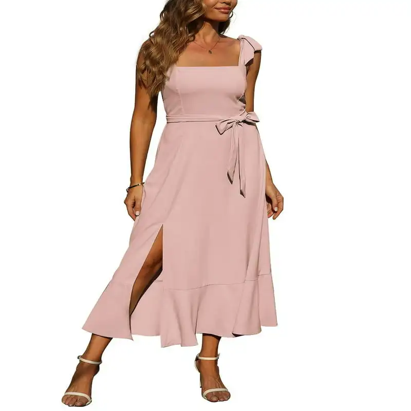 Dress for Women Wedding Guest Dresses Sleeveless Split Midi Formal Dress Cocktail Party Elegant
Dress for Women Wedding Guest Dresses Sleeveless Split Midi Formal Dress Cocktail Party Elegant