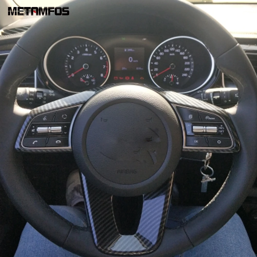For Kia Forte k3 2019 2020 Carbon Fiber Steering Wheel Cover Molding Trim Decoration Frame Interior Accessories Car Styling
For Kia Forte k3 2019 2020 Carbon Fiber Steering Wheel Cover Molding Trim Decoration Frame Interior Accessories Car Styling