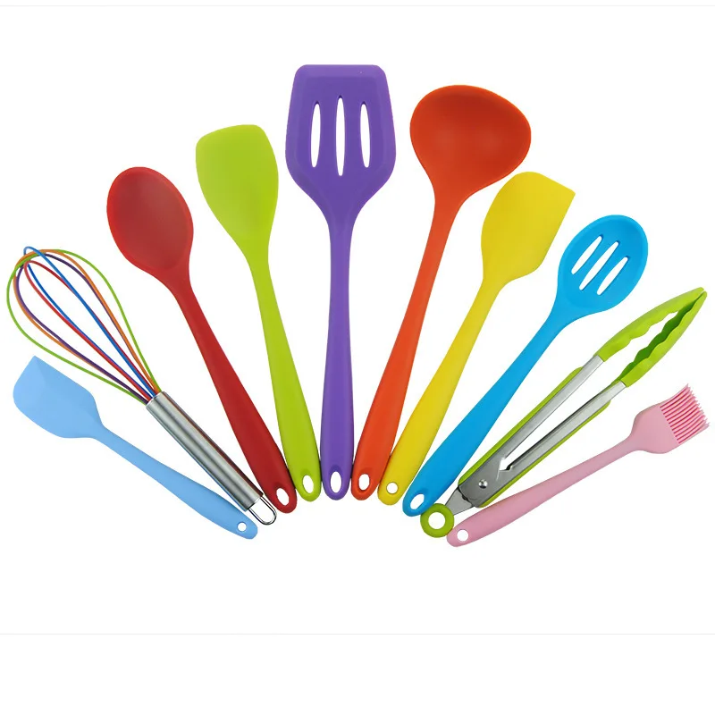 10PCS Silicone Non-Stick Cooking Sets Pan Spatula Scrapers Spoon Kitchen Tools Baking Appliance Kitchen Gadget Sets Accessoires 
10PCS Silicone Non-Stick Cooking Sets Pan Spatula Scrapers Spoon Kitchen Tools Baking Appliance Kitchen Gadget Sets Accessoires