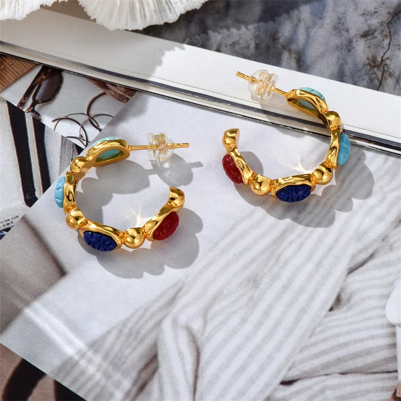 Fashion Paris Hand Carved Scarab Desert Rainbow Earrings Women Retro Color Stone Street Classic Jewelry Accessories
Fashion Paris Hand Carved Scarab Desert Rainbow Earrings Women Retro Color Stone Street Classic Jewelry Accessories