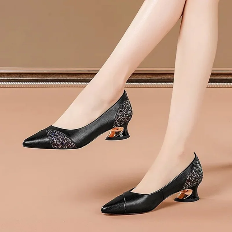 Women's Heels Pumps 2023 Zapatos De Mujer Fashion Shoes for Women Shallow Slip-On Party Dress Tacon Medio Elegantes Female
Women's Heels Pumps 2023 Zapatos De Mujer Fashion Shoes for Women Shallow Slip-On Party Dress Tacon Medio Elegantes Female