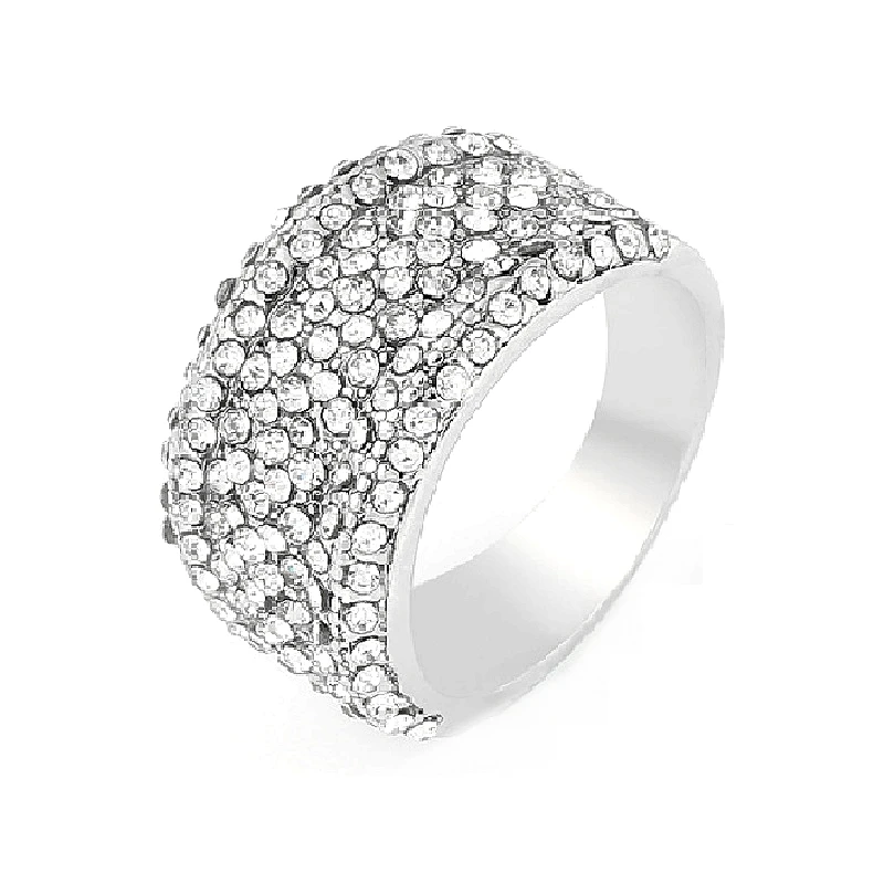 Shinny Numerous Cubic Zircon Pave Set Wide Band Ring for Women Right Hand Costume Party Dress Cocktail Right Hand GiftAccessory
Shinny Numerous Cubic Zircon Pave Set Wide Band Ring for Women Right Hand Costume Party Dress Cocktail Right Hand GiftAccessory
