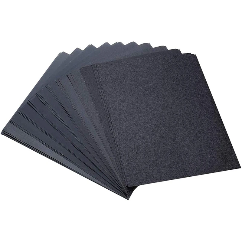 50-Sheet Wet Dry Sandpaper, 9 X 11Inch Sander Sheets Assorted Grit Of 120/240/320/400/600/800/1000/1200/1500/2000
50-Sheet Wet Dry Sandpaper, 9 X 11Inch Sander Sheets Assorted Grit Of 120/240/320/400/600/800/1000/1200/1500/2000