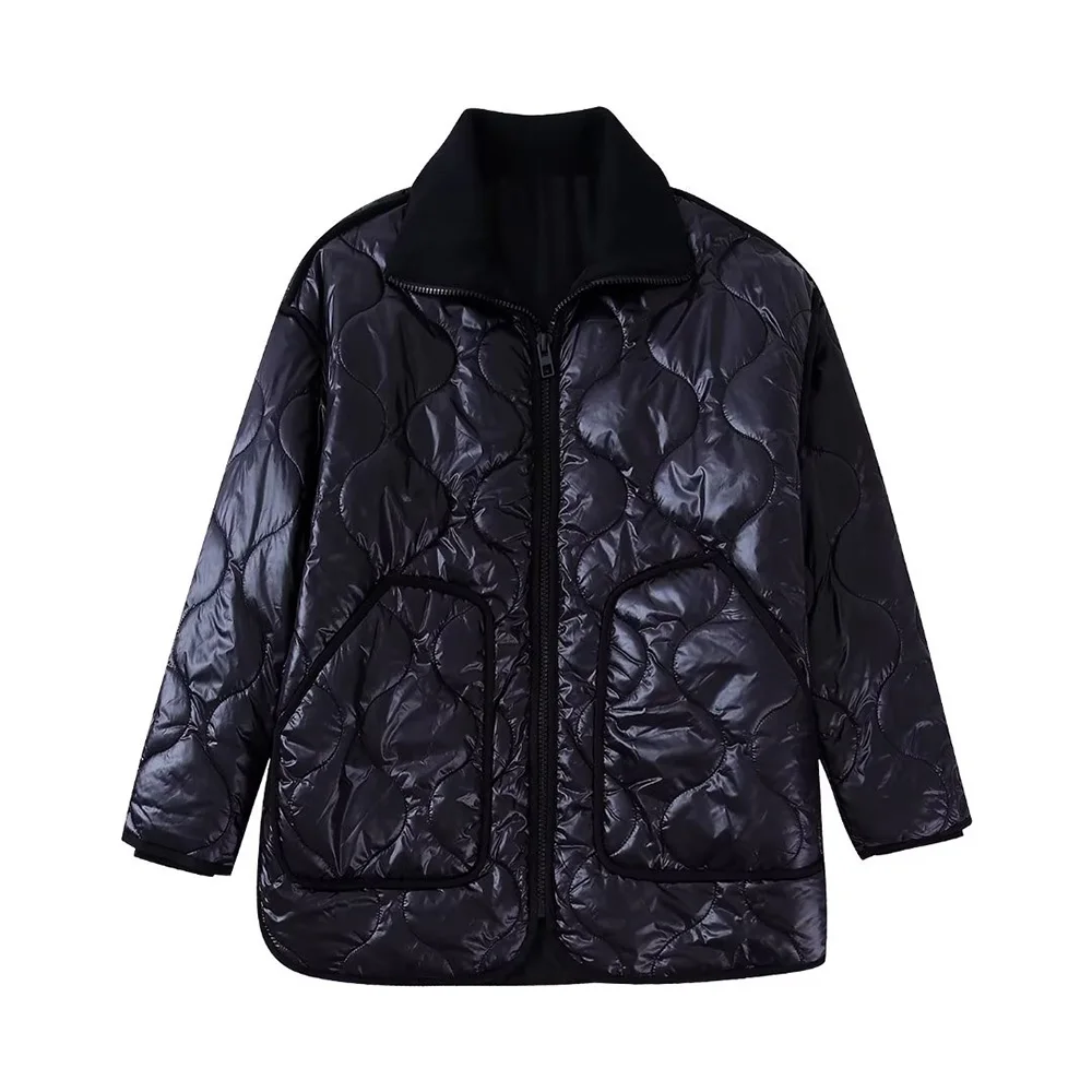 PB&ZA Winter Coat 2022 Women Cotton-padded Clothes Loose Turtleneck Casual Female Black Jacket Short Overcoat Oversize 4432726
PB&ZA Winter Coat 2022 Women Cotton-padded Clothes Loose Turtleneck Casual Female Black Jacket Short Overcoat Oversize 4432726