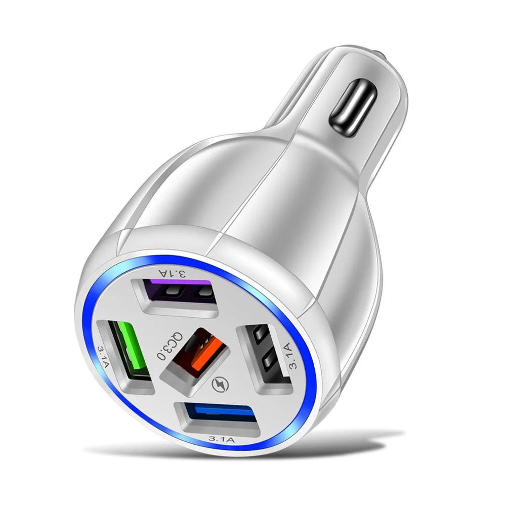 1*5 USB Автомобильное зарядное устройство для быстрой зарядки прикуривателя Adeapter QC3.0 сисветодиодный Высококачественная Автомобильная электр...
1*5 USB Автомобильное зарядное устройство для быстрой зарядки прикуривателя Adeapter QC3.0 сисветодиодный Высококачественная Автомобильная электр...