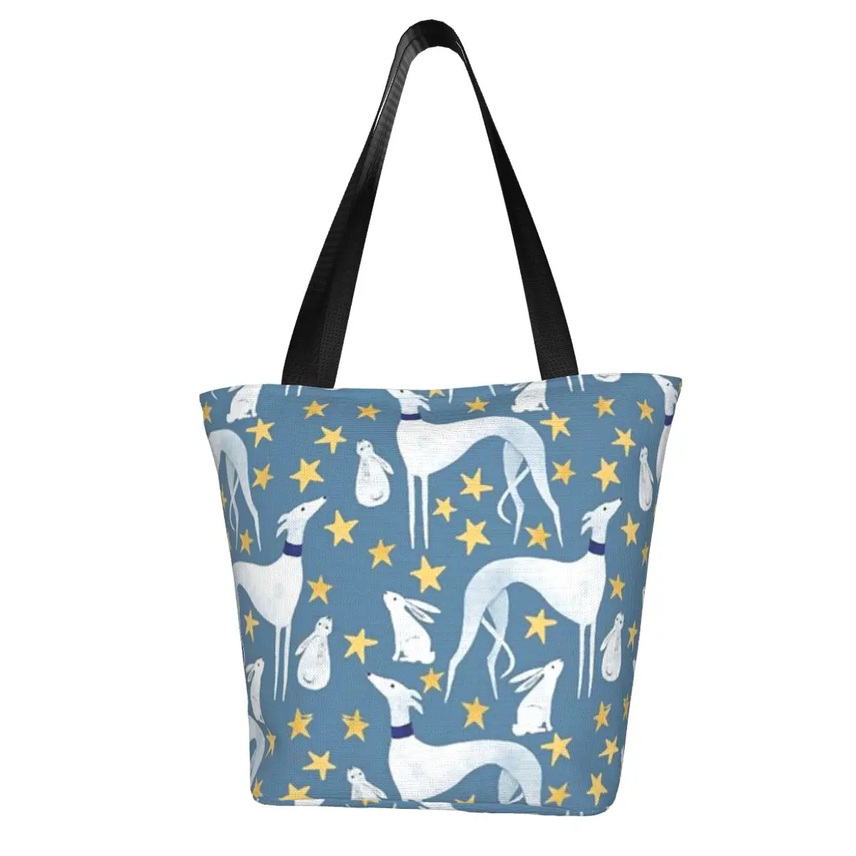 Hare And Stars Women Big Zipper Handbag Eco Grocery Tote Ladies Greyhound Dog Pattern Printing Oxford Cloth Shoulder Bag
Hare And Stars Women Big Zipper Handbag Eco Grocery Tote Ladies Greyhound Dog Pattern Printing Oxford Cloth Shoulder Bag