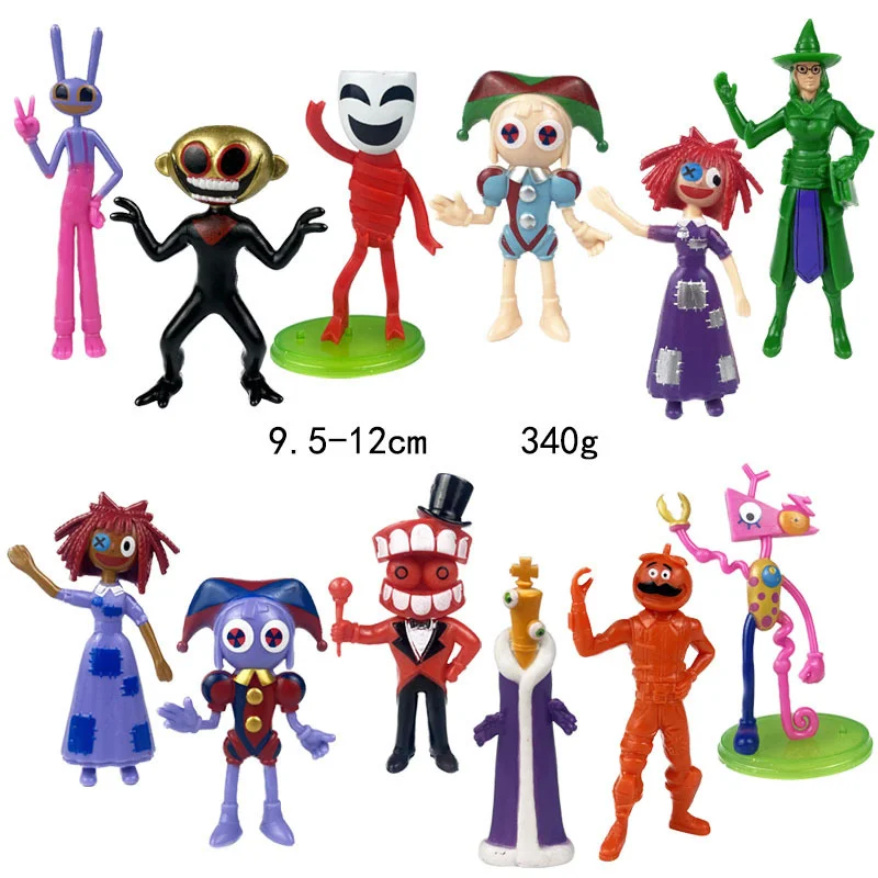 

6-12pcs The Amazing Digital Circus Action Figure The Amazing Digital Circus Jax Pomni Model PVC Doll Toys For Gifts Collectible