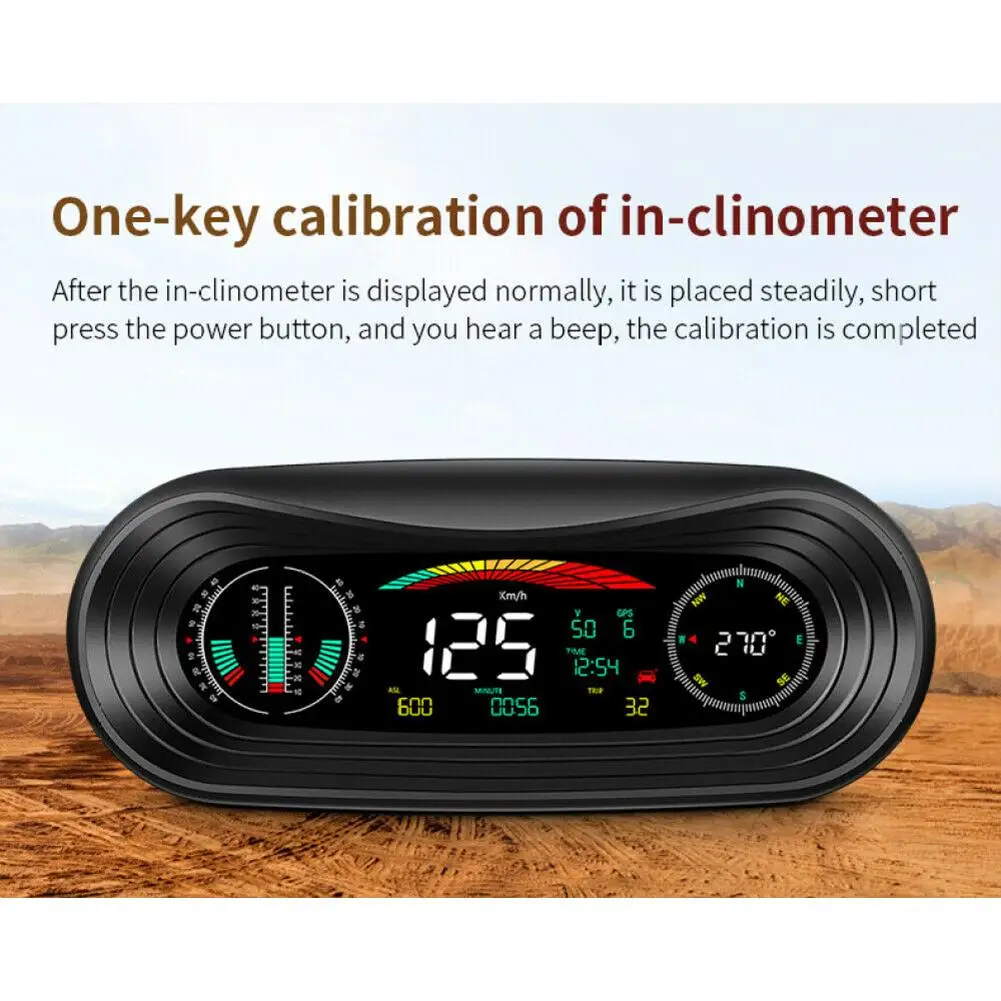 P18 Car Hud Head-Up Display Portable Off-road Level Slope Balancer Compass Altitude Meter Auto Accessories
P18 Car Hud Head-Up Display Portable Off-road Level Slope Balancer Compass Altitude Meter Auto Accessories