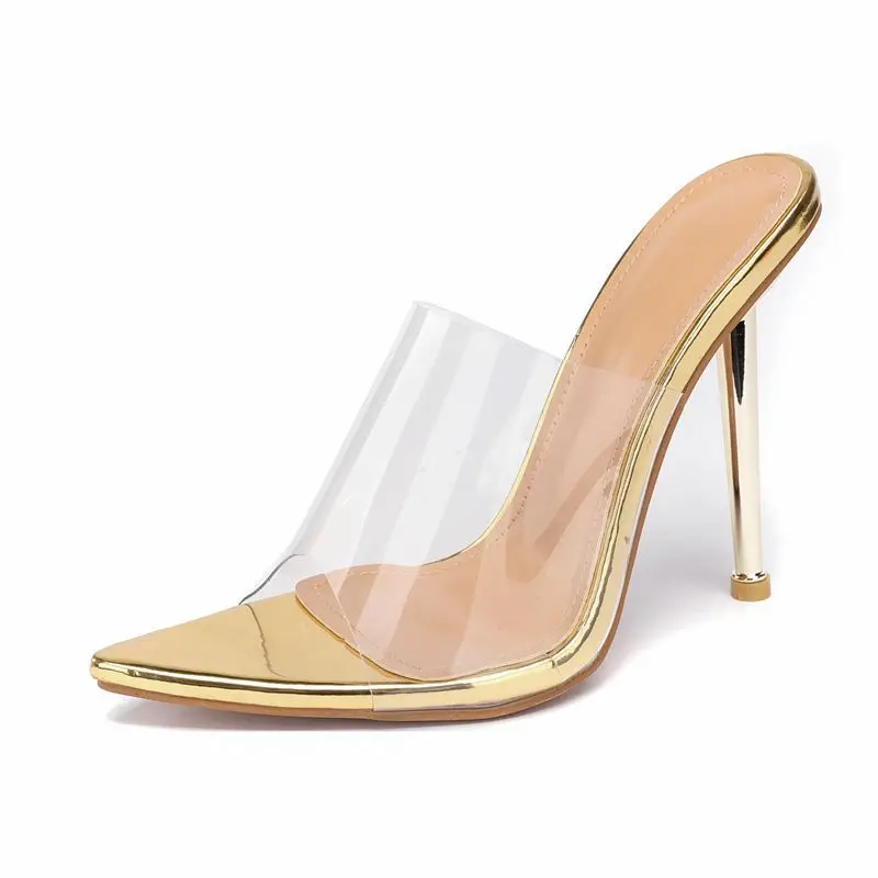 Ladies PVC Transparent Slippers Women 2022 Summer Peep Toe Gold Thin High Heels Slippers For Women Sandals Sexy Party Shoes 42
Ladies PVC Transparent Slippers Women 2022 Summer Peep Toe Gold Thin High Heels Slippers For Women Sandals Sexy Party Shoes 42