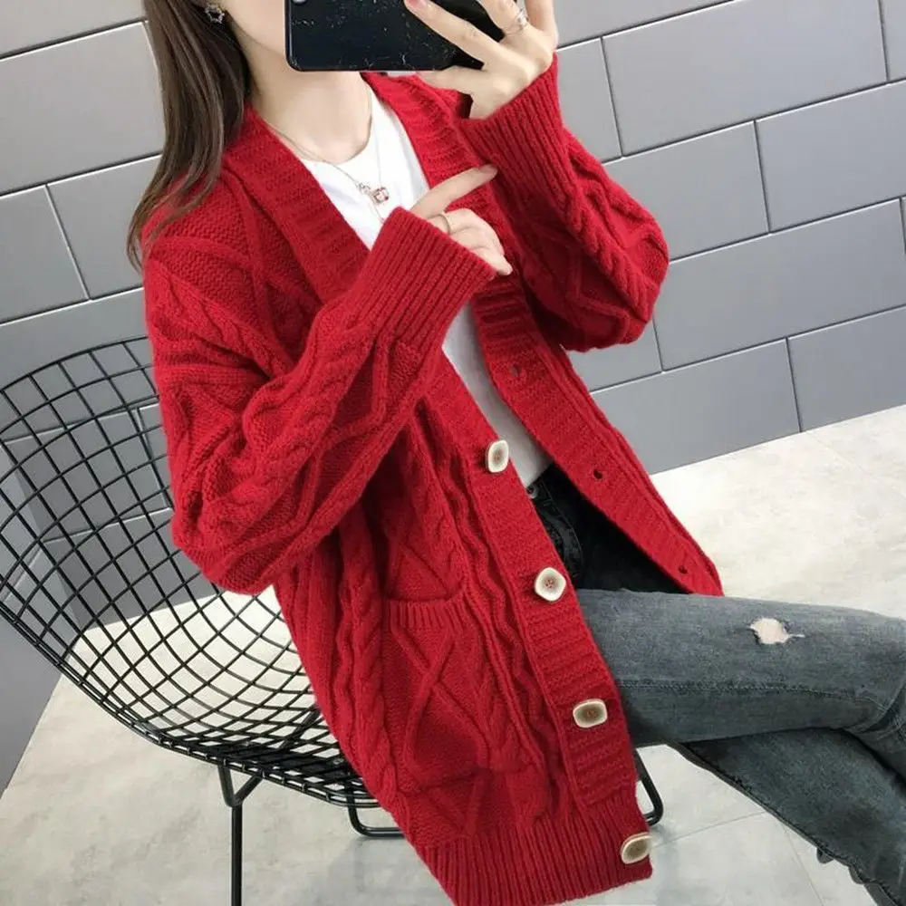 Woman V-Neck Knitted Sweater Cardigans Female Close-Fitting Fashion Pullover Long-Sleeved Cardigan Ladies Solid Thin Tops G457 
Woman V-Neck Knitted Sweater Cardigans Female Close-Fitting Fashion Pullover Long-Sleeved Cardigan Ladies Solid Thin Tops G457