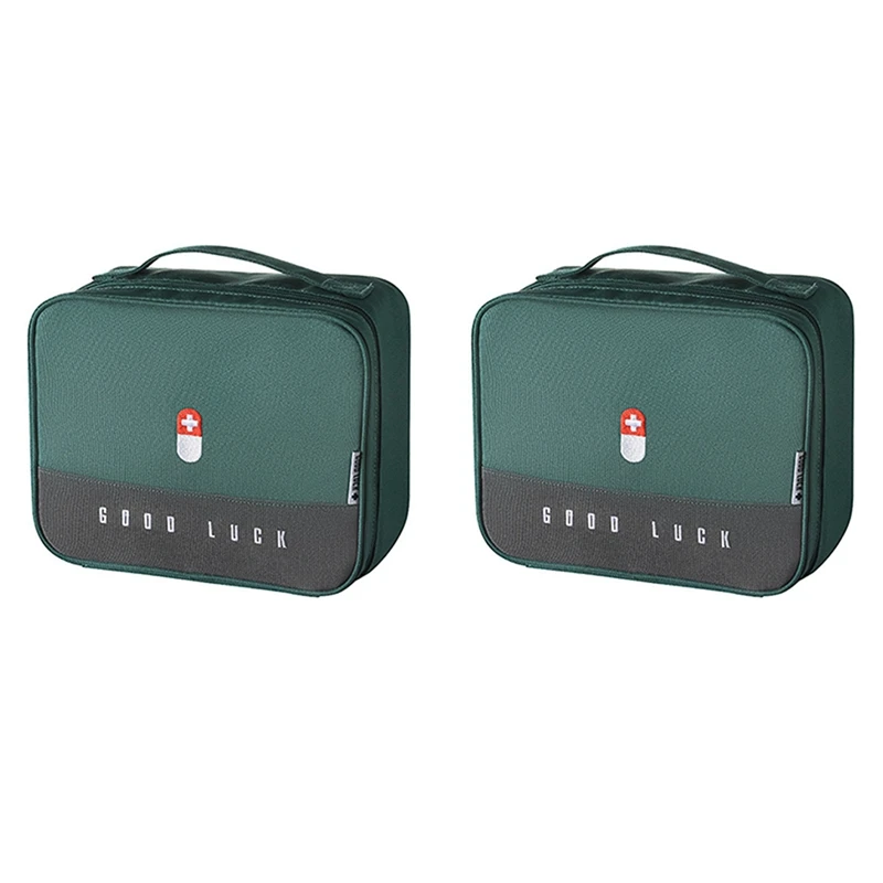 2X Portable Storage Bag Multifunctional First Aid Kit For Hiking, Backpacking, Camping, Travel, Car And Cycling Green
2X Portable Storage Bag Multifunctional First Aid Kit For Hiking, Backpacking, Camping, Travel, Car And Cycling Green