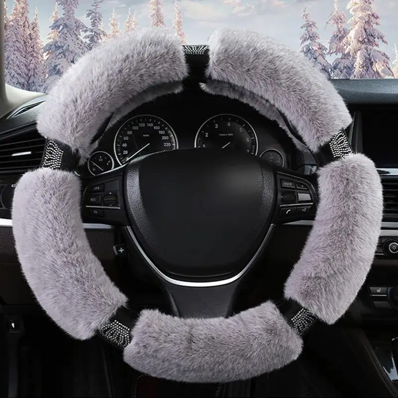 Fuzzy Steering Wheel Cover Car Steering Wheel Cover Anti-slip Comforting And Luxurious Fluffy Soft Protector
Fuzzy Steering Wheel Cover Car Steering Wheel Cover Anti-slip Comforting And Luxurious Fluffy Soft Protector