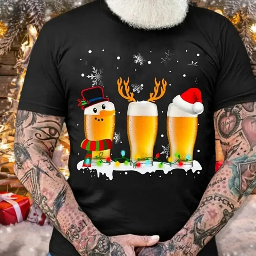 Christmas T Shirts For Men Fashion Hip Hop Trend Harajuku Vintage Clothes Casual O-neck Short Sleeve Top Oversized X'mas T-shirt
Christmas T Shirts For Men Fashion Hip Hop Trend Harajuku Vintage Clothes Casual O-neck Short Sleeve Top Oversized X'mas T-shirt