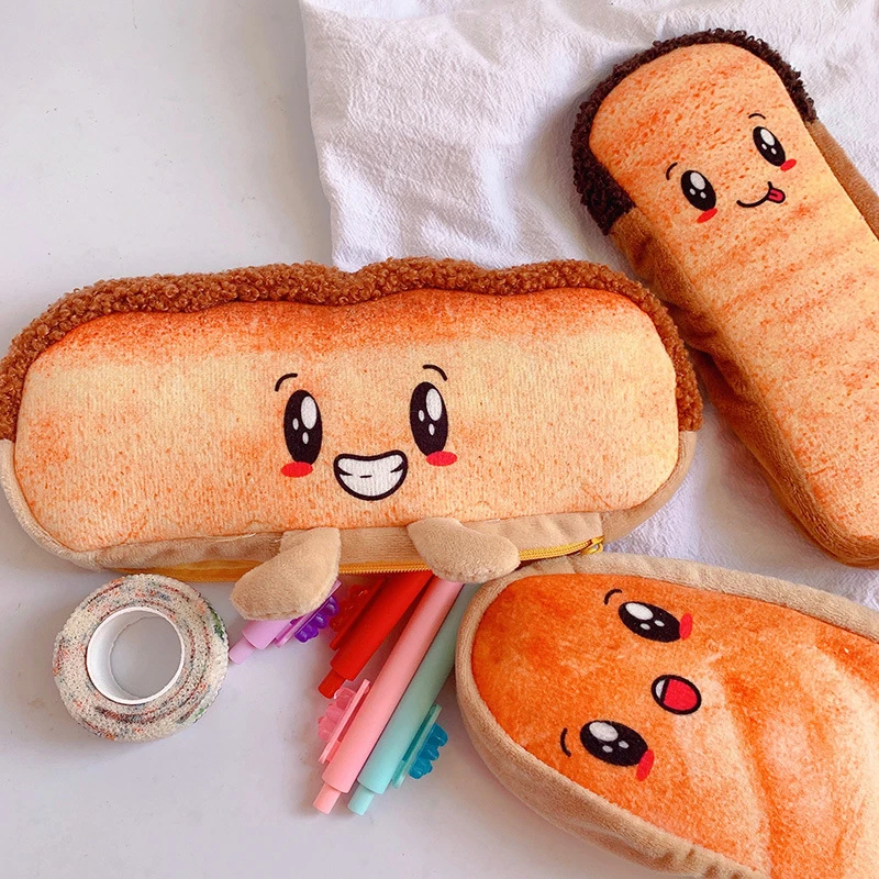 Plush Pencil Bag Funny Bread Pencil Case Student Stationery Pen Bag Large Capacity Pencil Pouch DIY Korean Soft School Supplies
Plush Pencil Bag Funny Bread Pencil Case Student Stationery Pen Bag Large Capacity Pencil Pouch DIY Korean Soft School Supplies