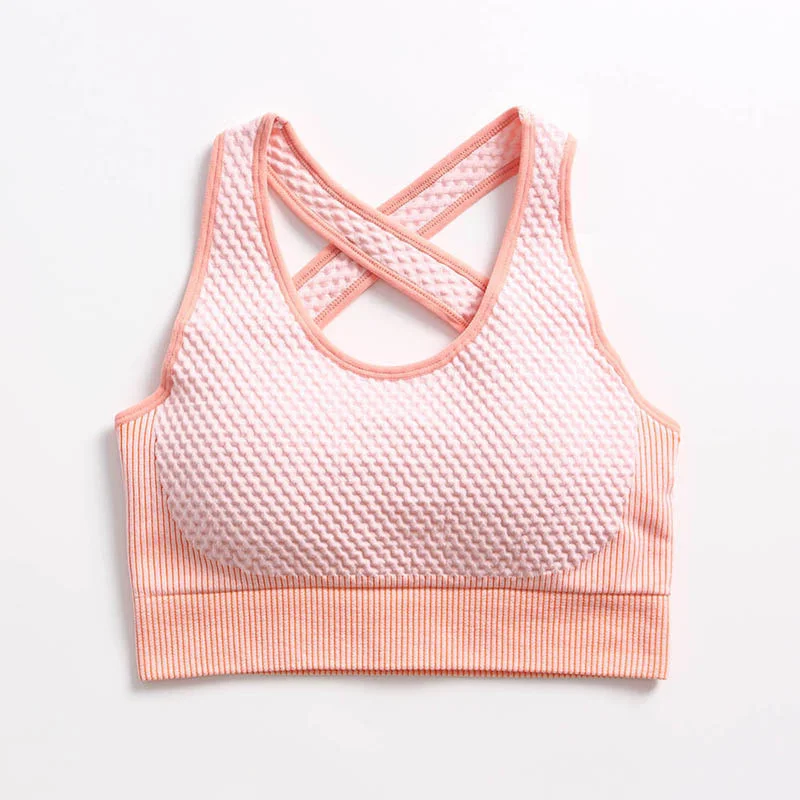 Women Gym Sports Bras Workout Tops Active Wear Women Training Suit Crop Tops Seamless Yoga Bra Female Fitness Push Up Sportswear
Women Gym Sports Bras Workout Tops Active Wear Women Training Suit Crop Tops Seamless Yoga Bra Female Fitness Push Up Sportswear